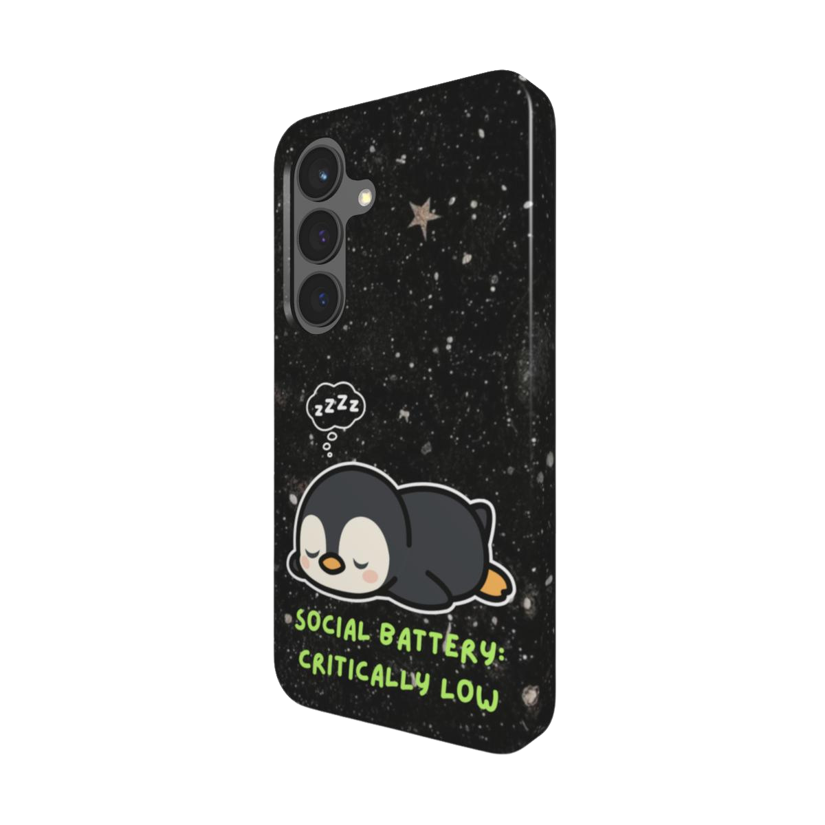 Penguin "Social Battery Low" Tough Case